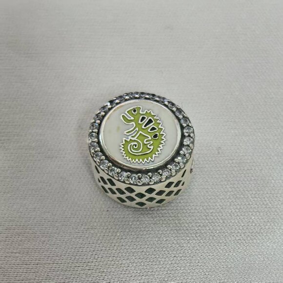 Pandora Vi Iguana- Vi Nice Charm, S925 Silver Jewelry - Picture 1 of 4